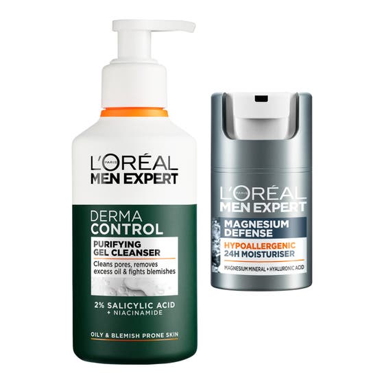 Oljefri Helhet - Hypoallergen Oljekontroll för Män med Känslig och Oljig Hy