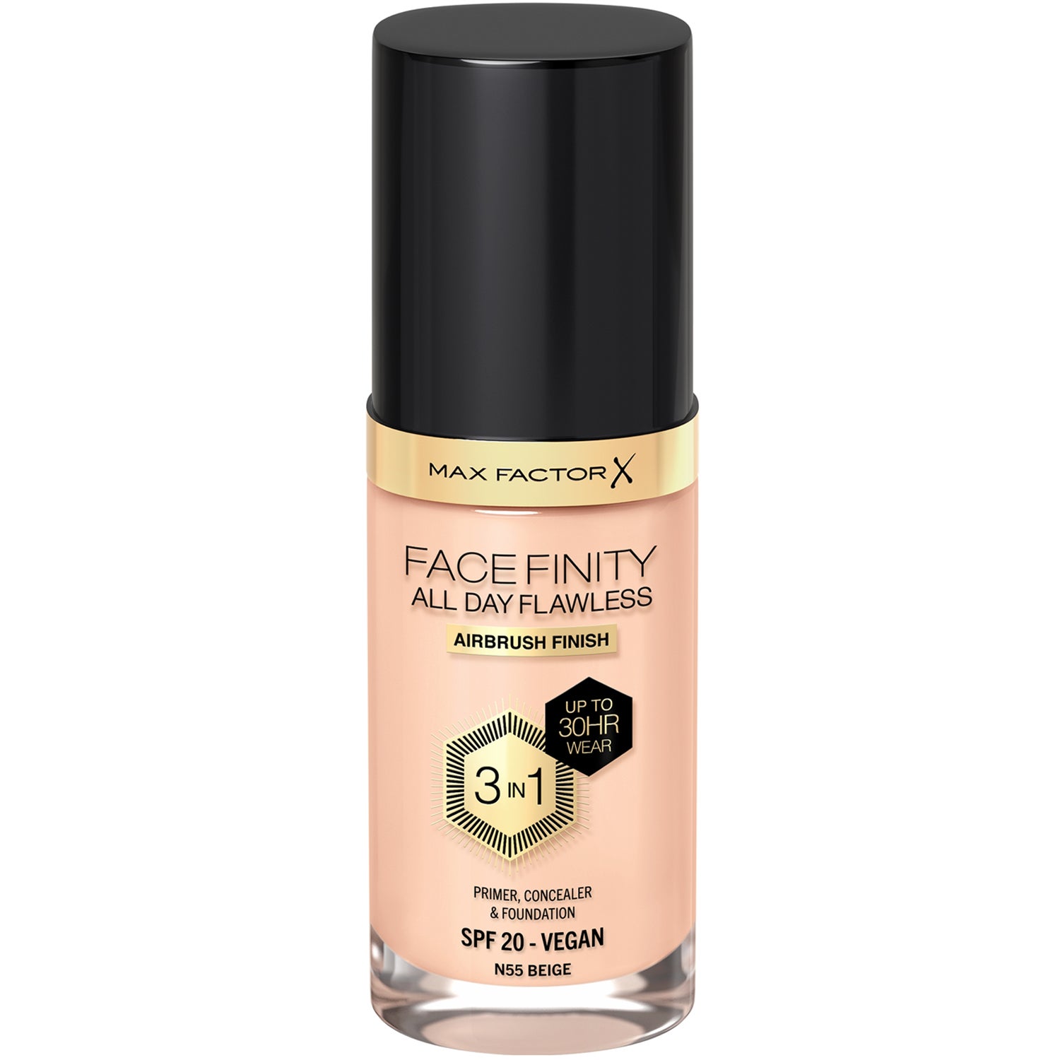 Max Factor Facefinity 3in1 Primer, Concealer & Foundation #55-beige dam – bild 2