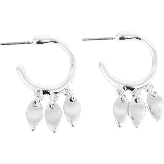 Sculptured Creol Dangeling Silver