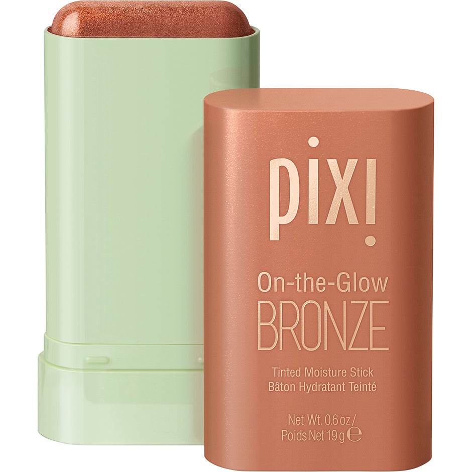 Pixi ON-THE-GLOW BRONZE Färgat fuktstift puder, rouge & highlighter dam – bild 3