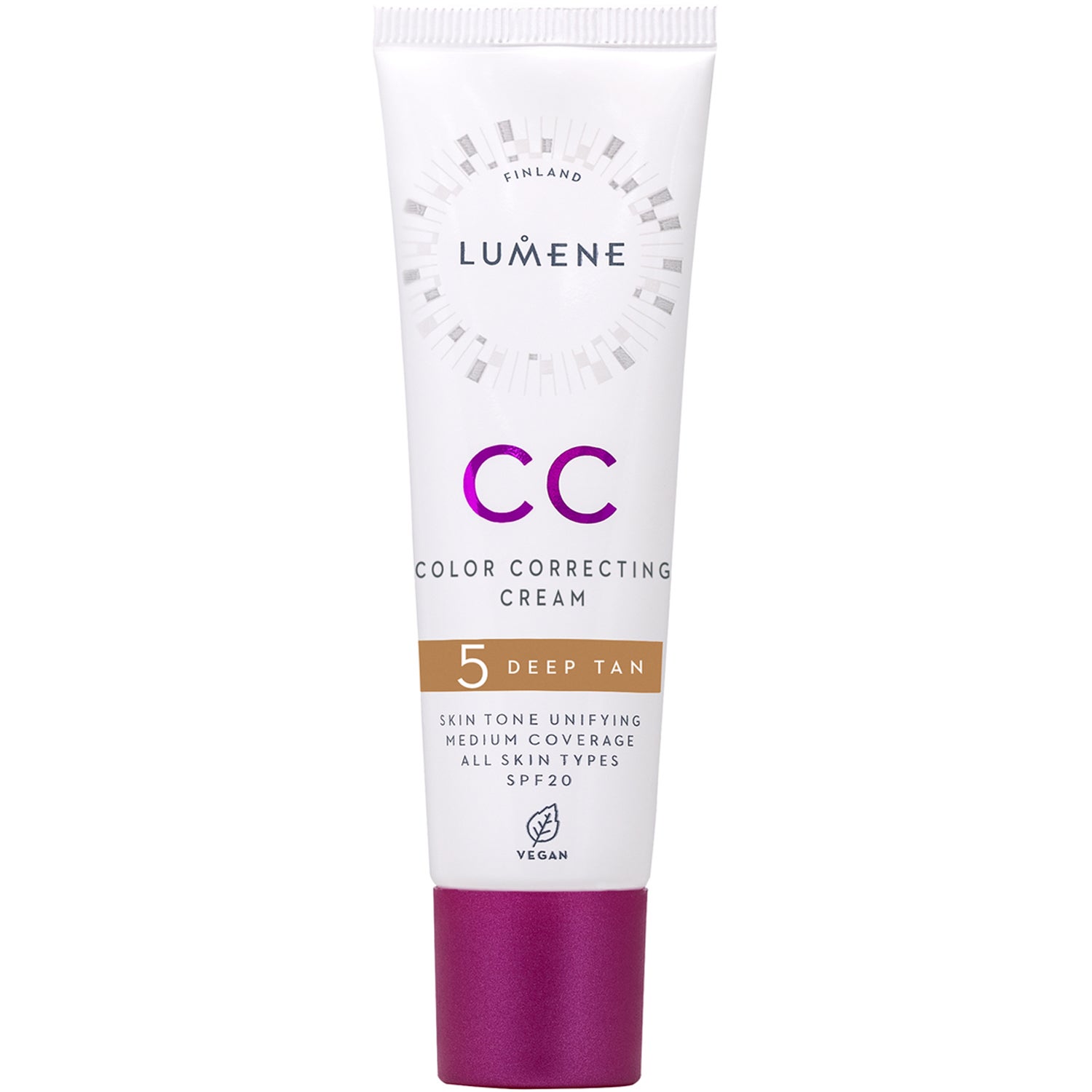 Lumene Cc Color Correcting Cream Deep Tan puder, rouge & highlighter dam – bild 7