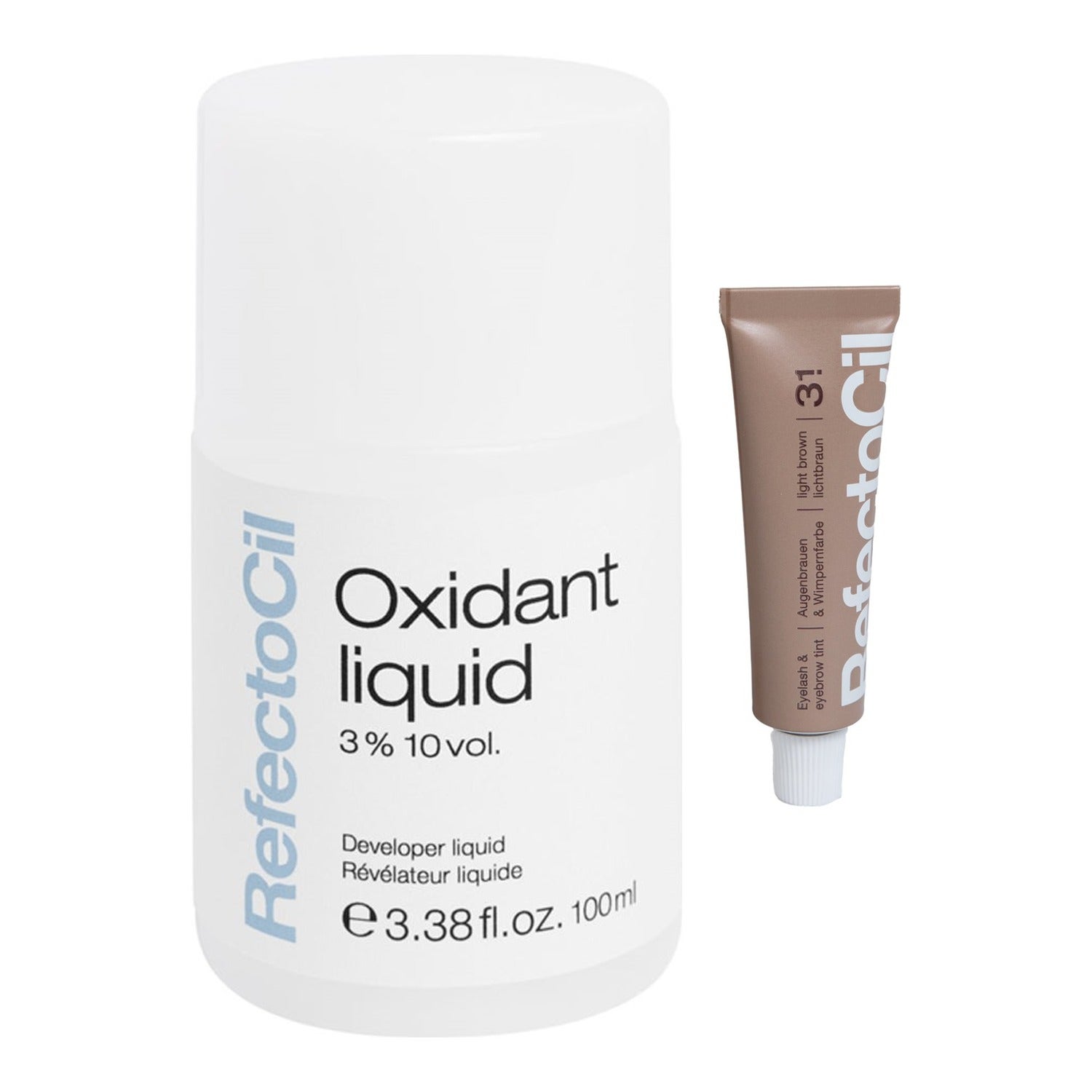 RefectoCil Eyebrow Color & Oxidant 3% Liquid Light Brown