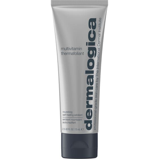 Dermalogica Multivitamin Thermafoliant 75 ml ansiktsskrubb i sølvfarget tube som gir glød og jevnere hud