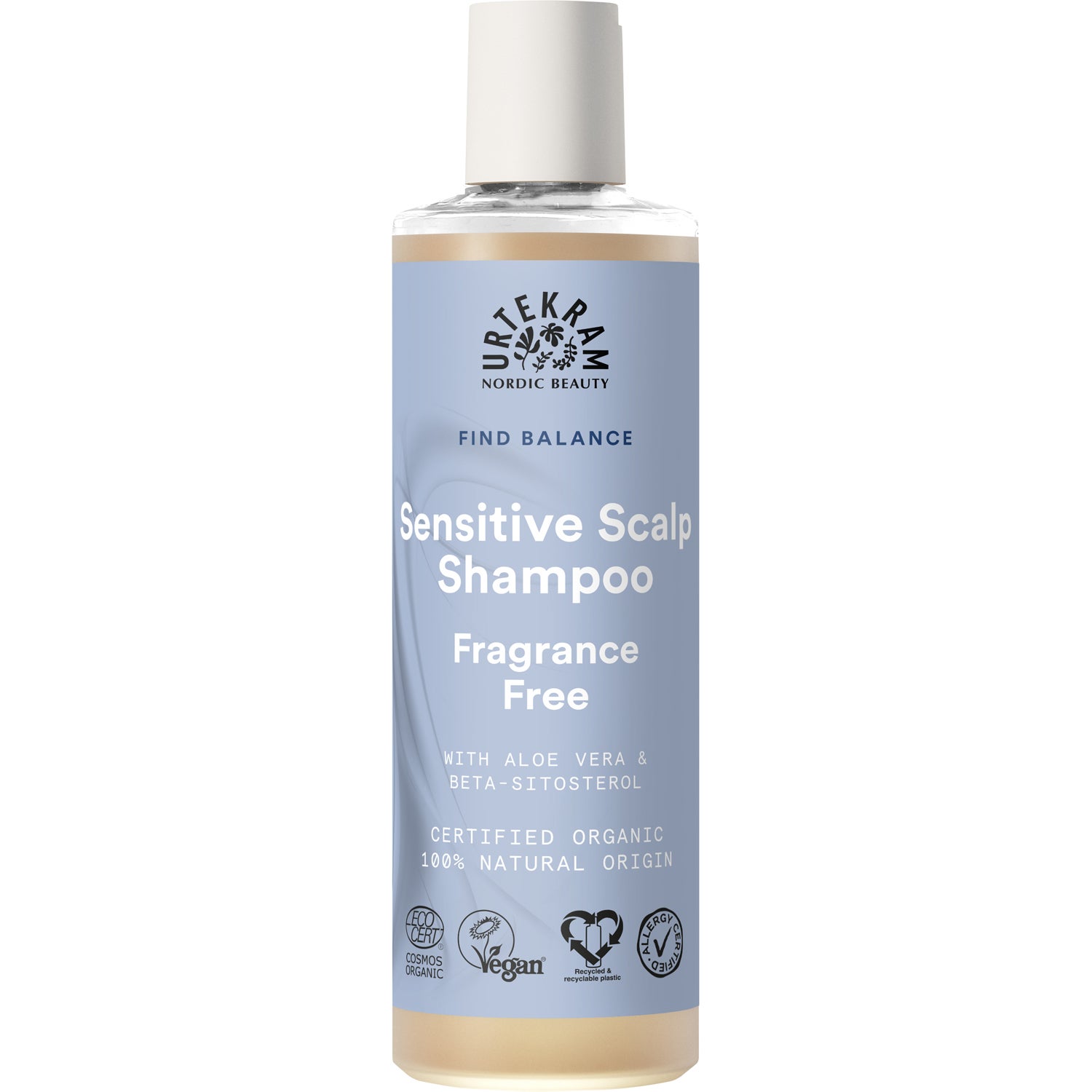 Urtekram Sensitive Scalp Shampoo Fragrance Free - 250 ml billede