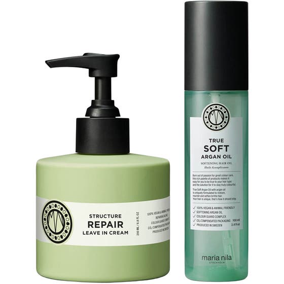 Structure Repair Leave In Cream & True Soft Argan Oil Set