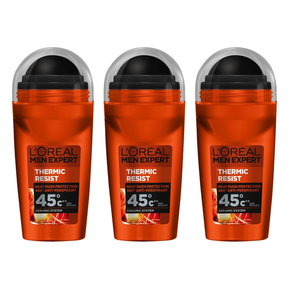 Men Expert Roll-On Deo 3-pk Thermic Resist Deodorant For Men