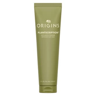 Origins Plantscription Anti-Aging Cleanser 150ml ansiktsrengöring med växtextrakt i en olivgrön tub med guldfärgat lock