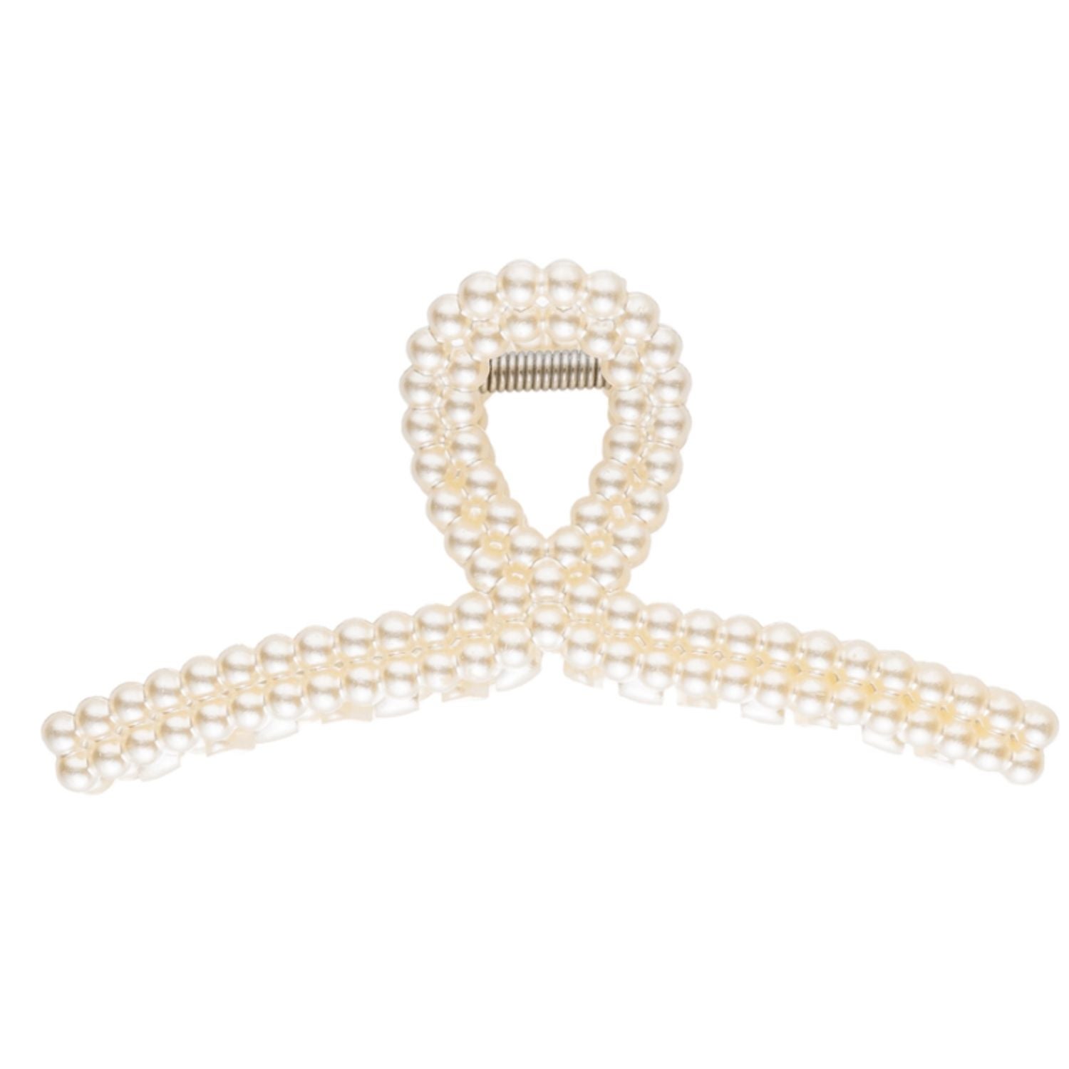 Dark Vintage Pearl Hair Claw Looped White Pearl - 1 pcs