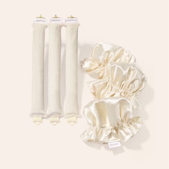 Heatless Curling Rods with Caps 3-Pack Set