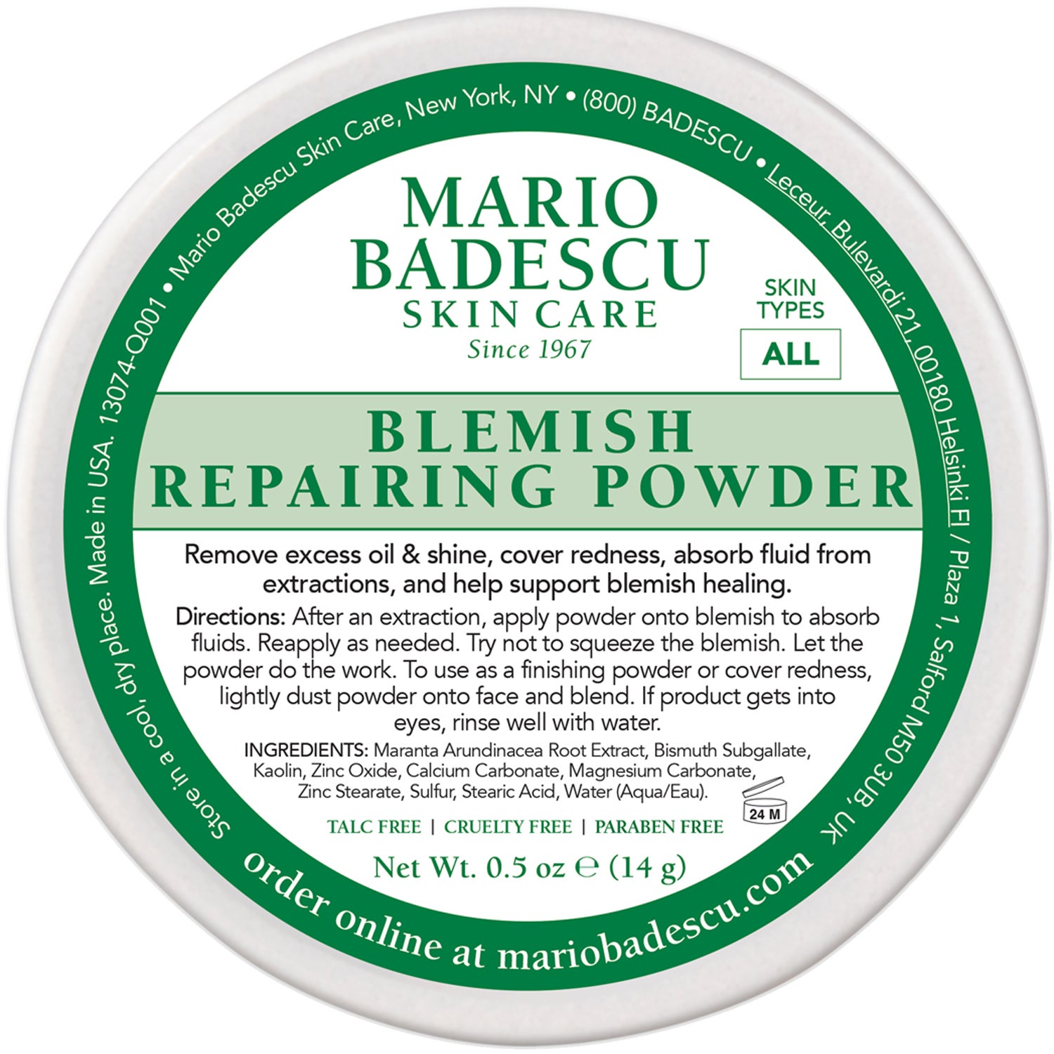 Produktfoto för Mario Badescu Blemish Repairing Powder 14 g