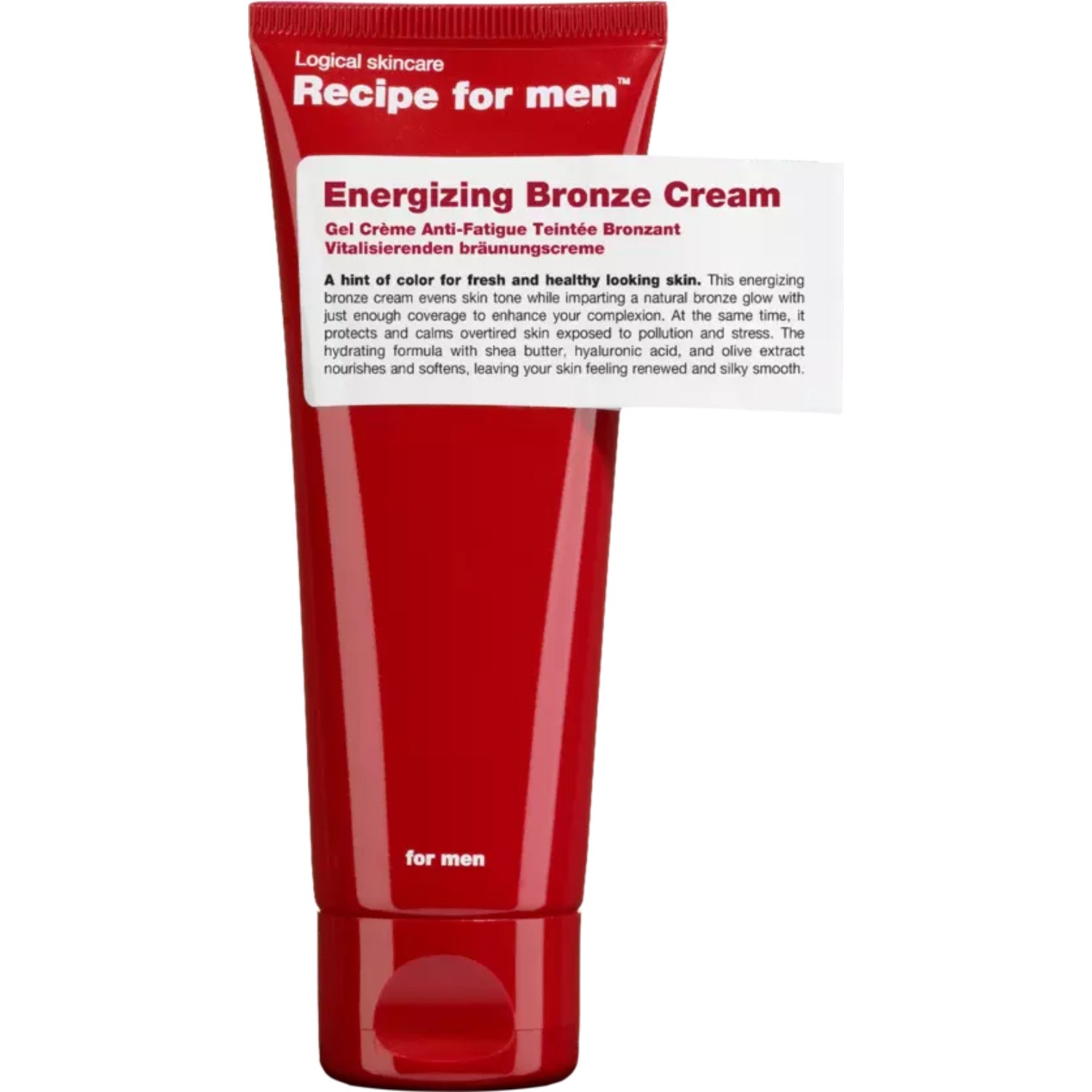Recipe for men Energizing Bronze Cream Bronze Cream ansiktskräm & serum herr