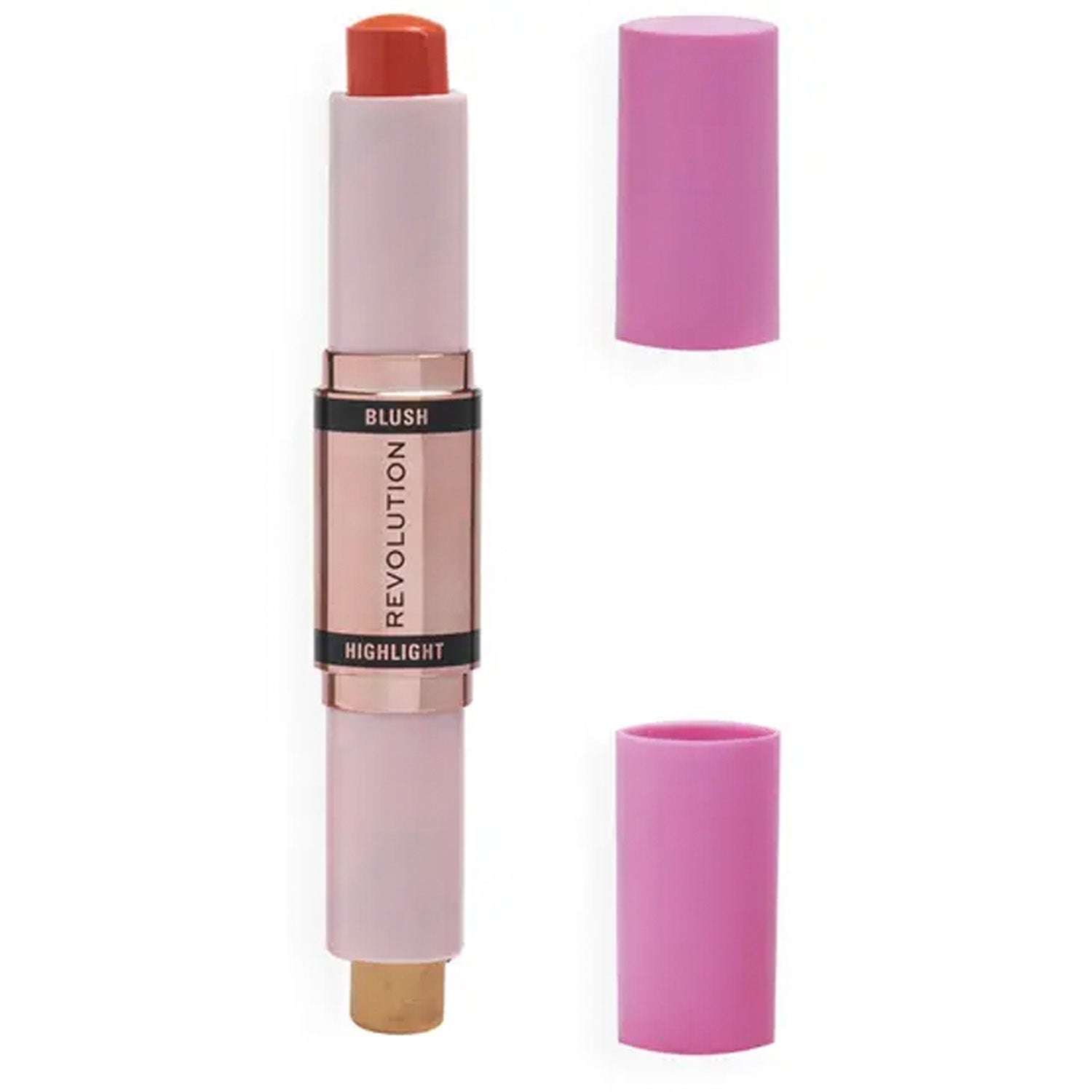 Makeup Revolution Blush & Highlight Stick Coral Dew - 8,6 g billede