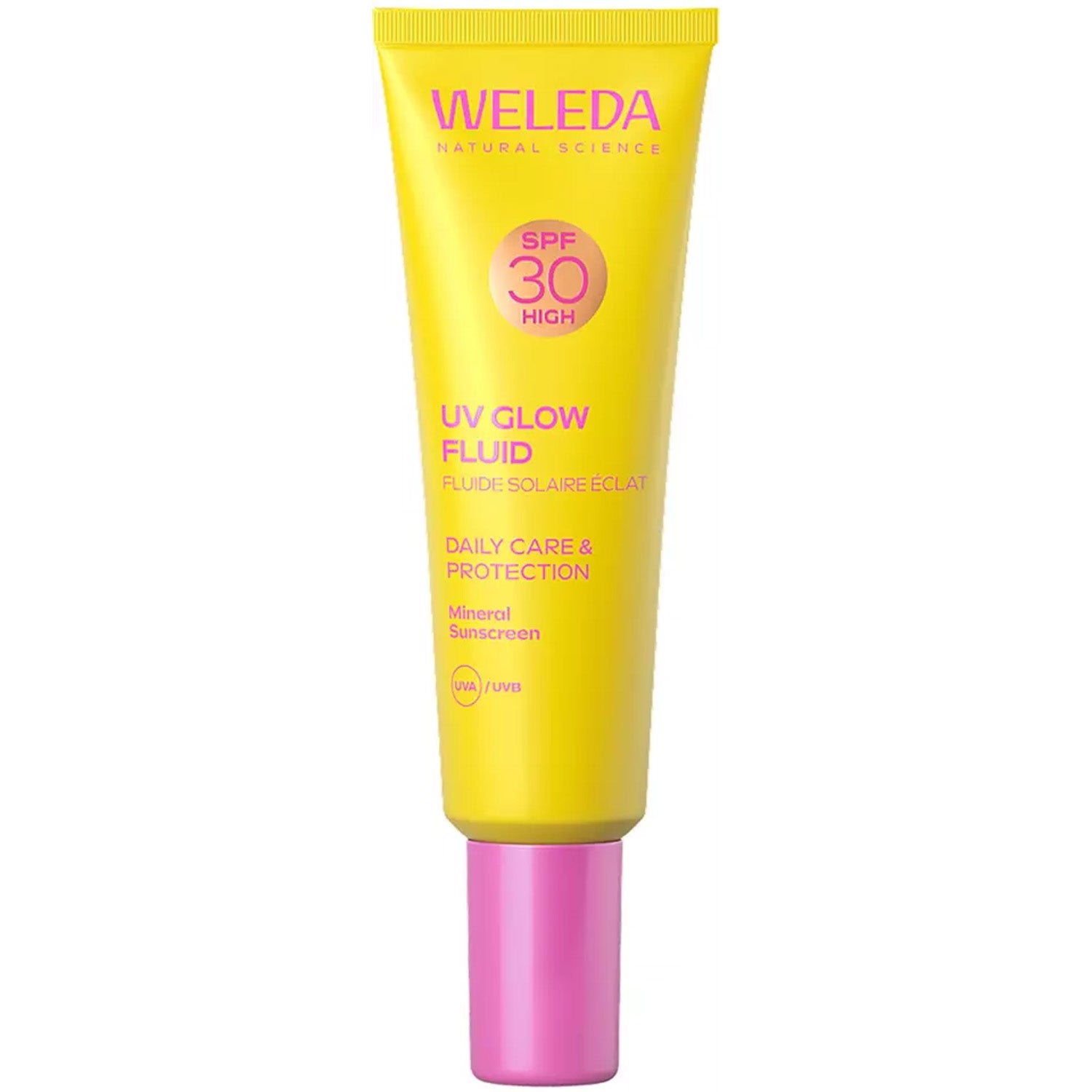 Weleda UV Glow Fluid Daily Care & Protection SPF 30 30 ml billede