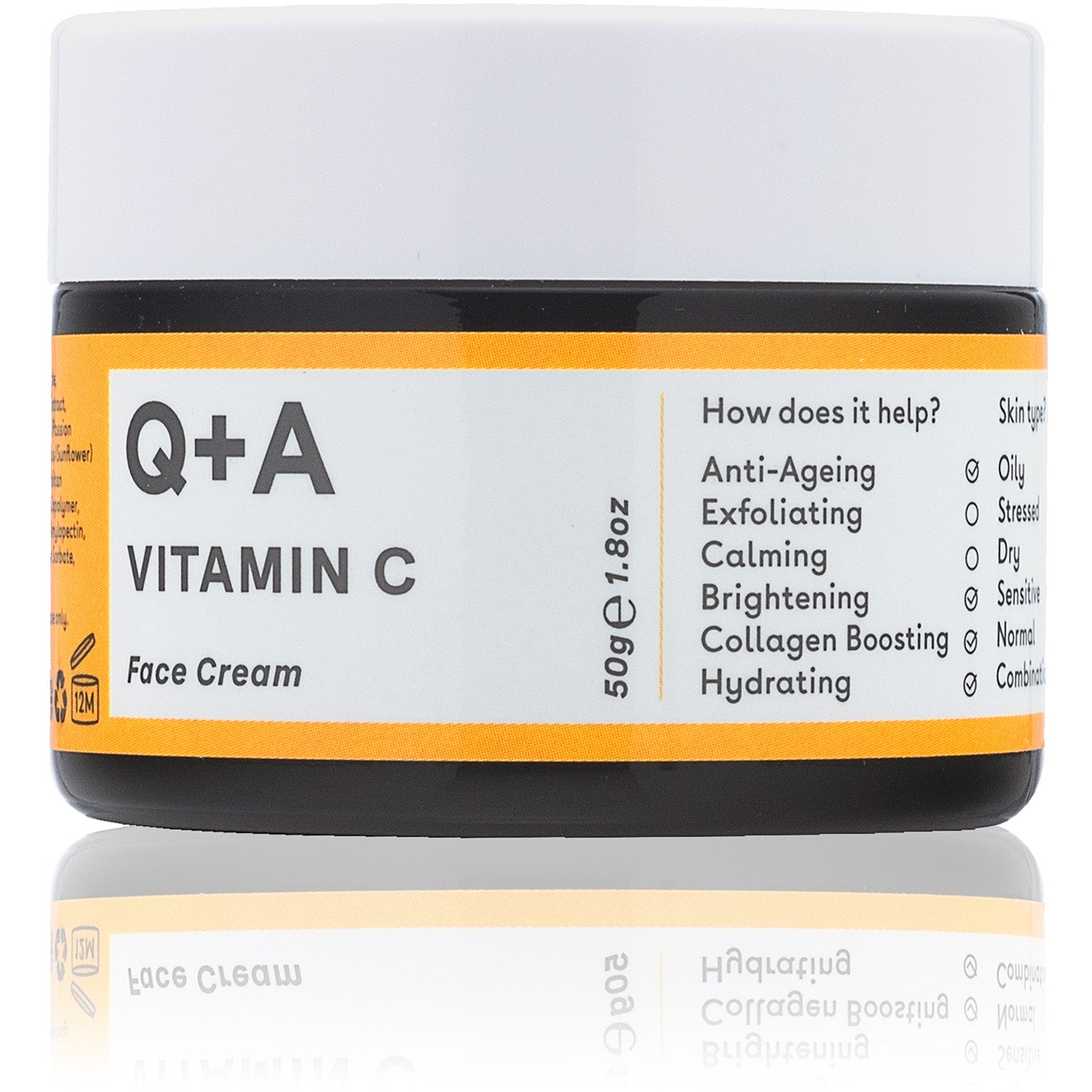 Q+A Vitamin C Face Cream 50 g billede