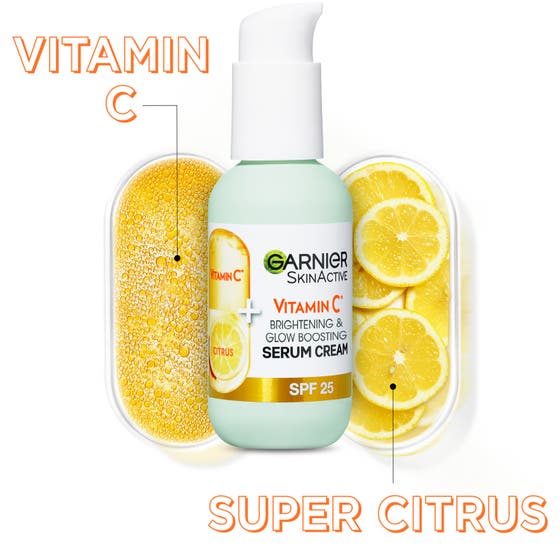 Skin Active Brightening Serum Cream 2 In 1 Vitamin C