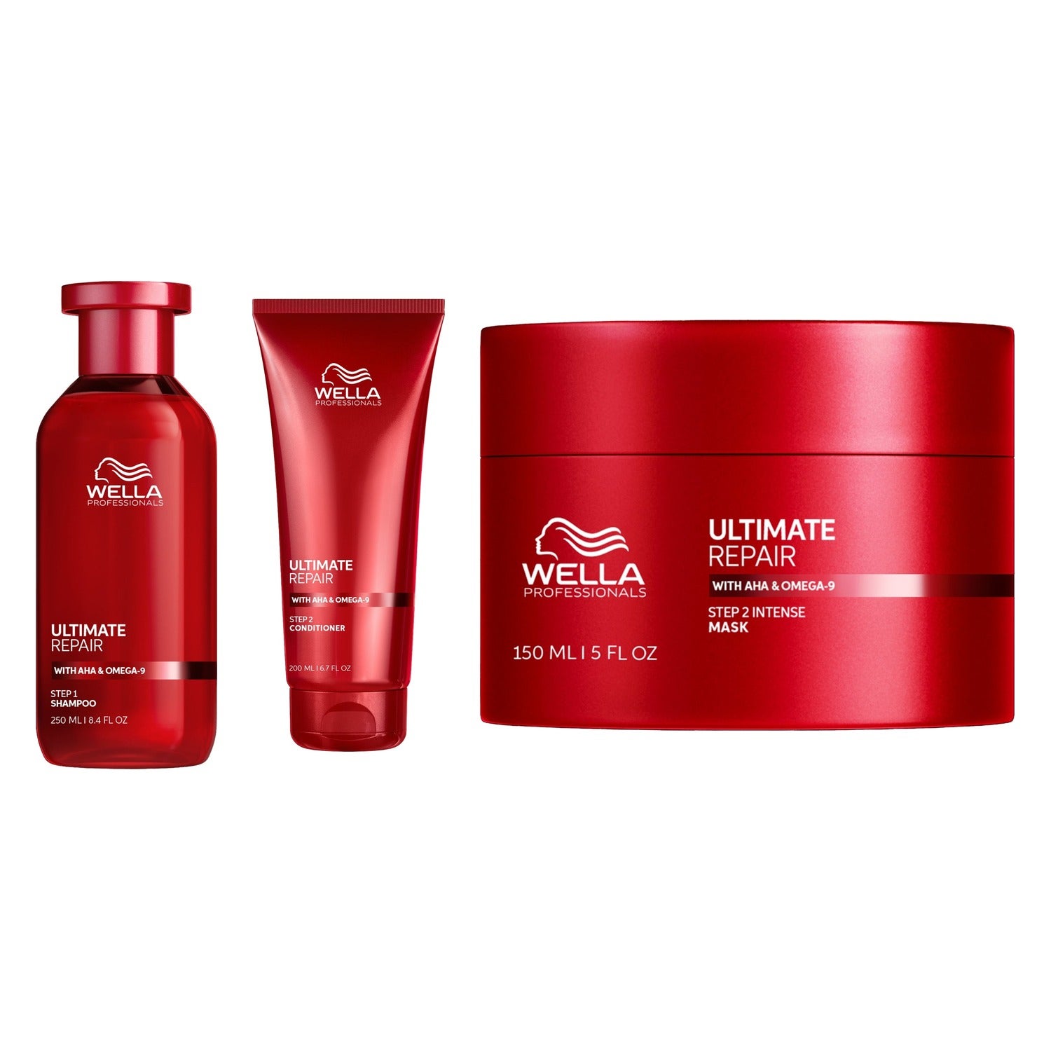 Wella Professionals Ultimate Repair Haircare Trio Shampoo 250ml & Conditioner 200ml & Mask 150ml - 600 ml