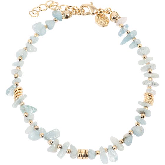 Nature Beads Bracelet Amazonite Gold