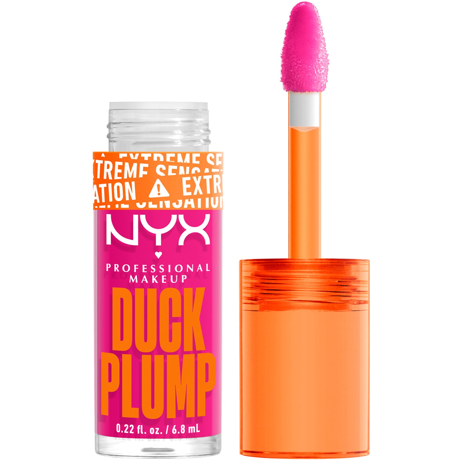 NYX Professional Makeup Duck Plump Lip Lacquer 12 Bubblegum Bae - 7 ml billede