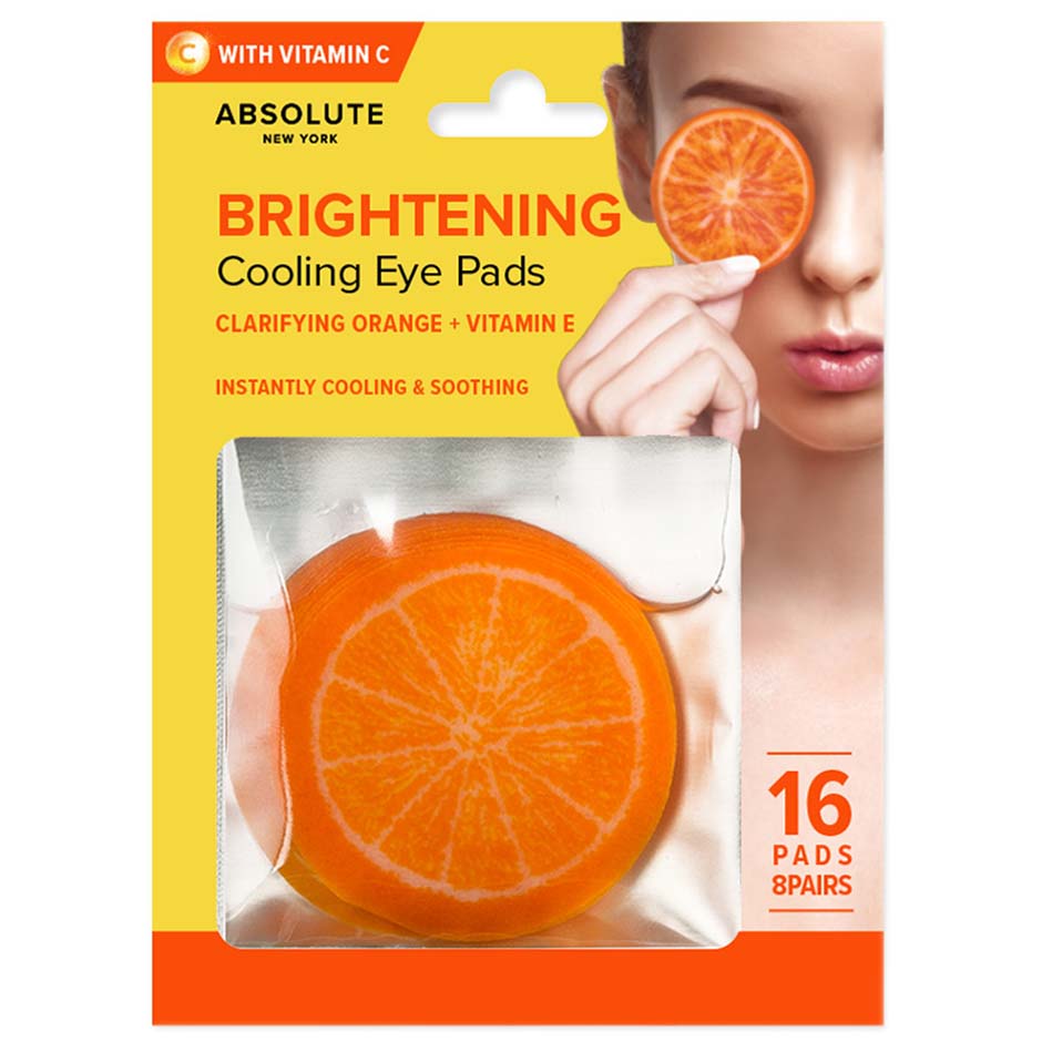 Absolute New York Brightening Eye Pad Orange 16pcs 16 pcs