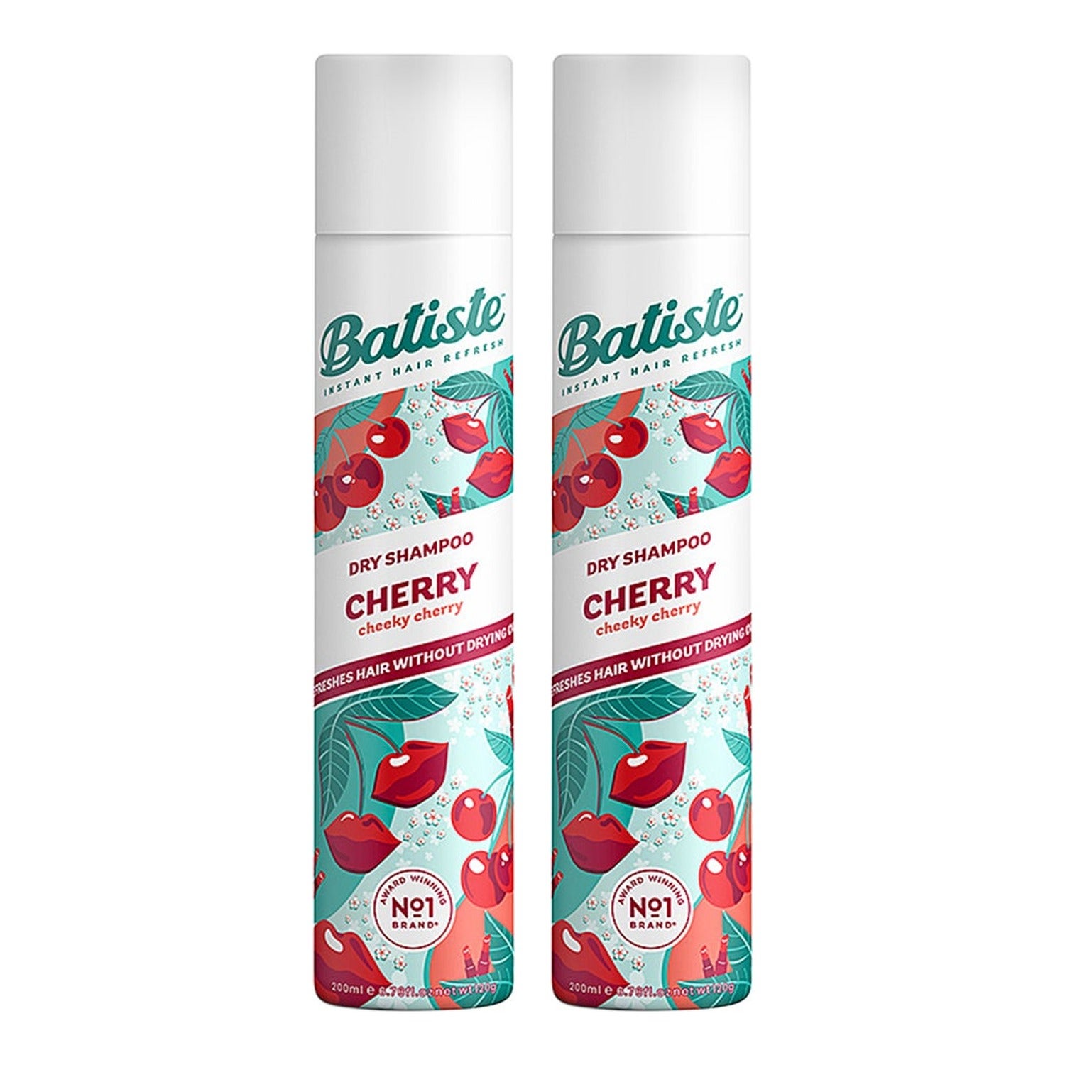 Batiste Dry Shampoo Cherry Duo 2 x Dry Shampoo 200ml - 400 ml