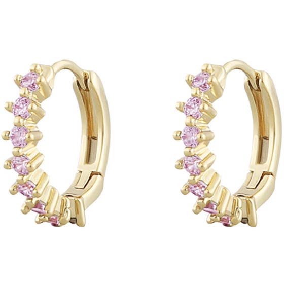 Nuit small ring ear gold/pink