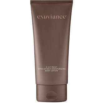 Exuviance 2-in-1 Daily Exfoliating & Moisturizing Body Lotion 200 ml eksfolierende kropspleje i brun tube