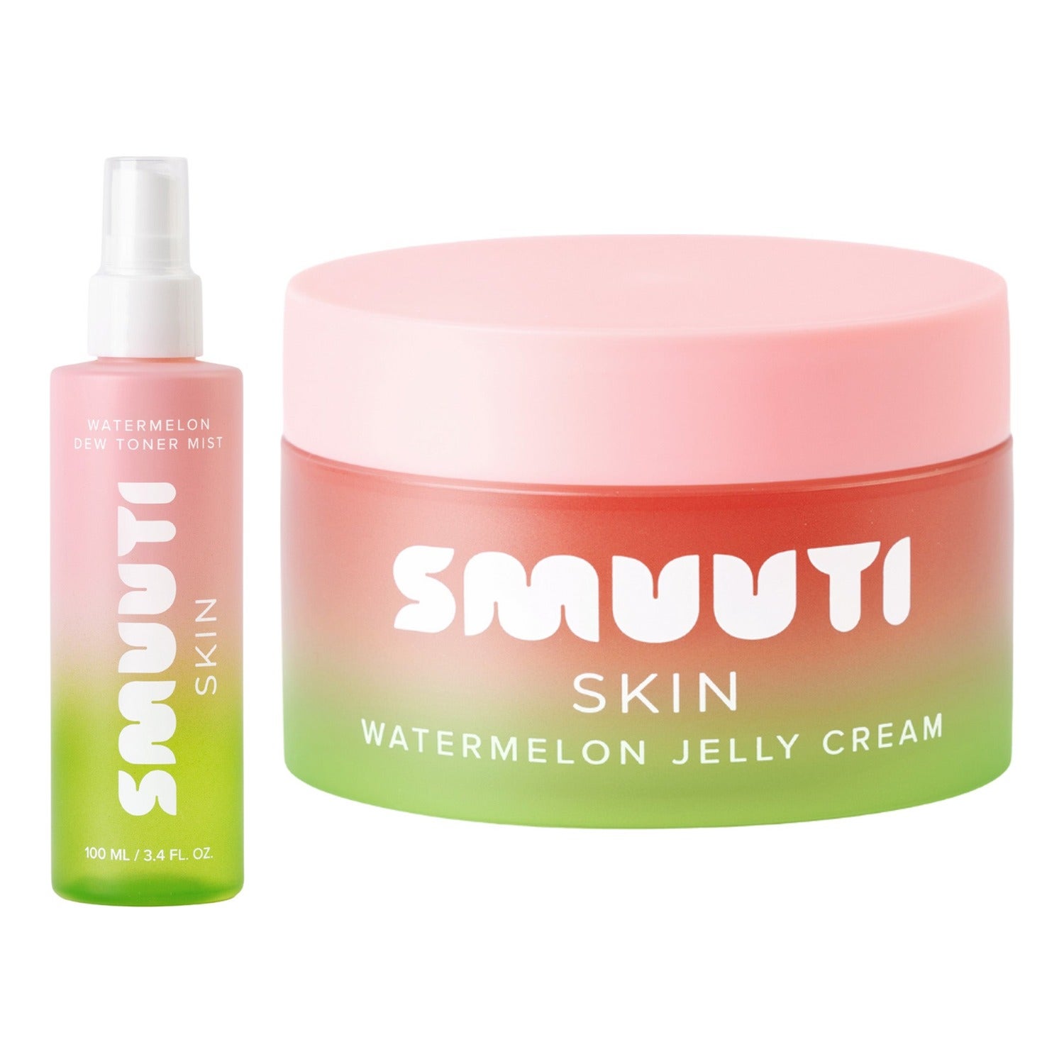 Smuuti Skin Watermelon Hydration Essentials Toner Mist 100 ml & Jelly Cream 50 ml - 150 ml billede
