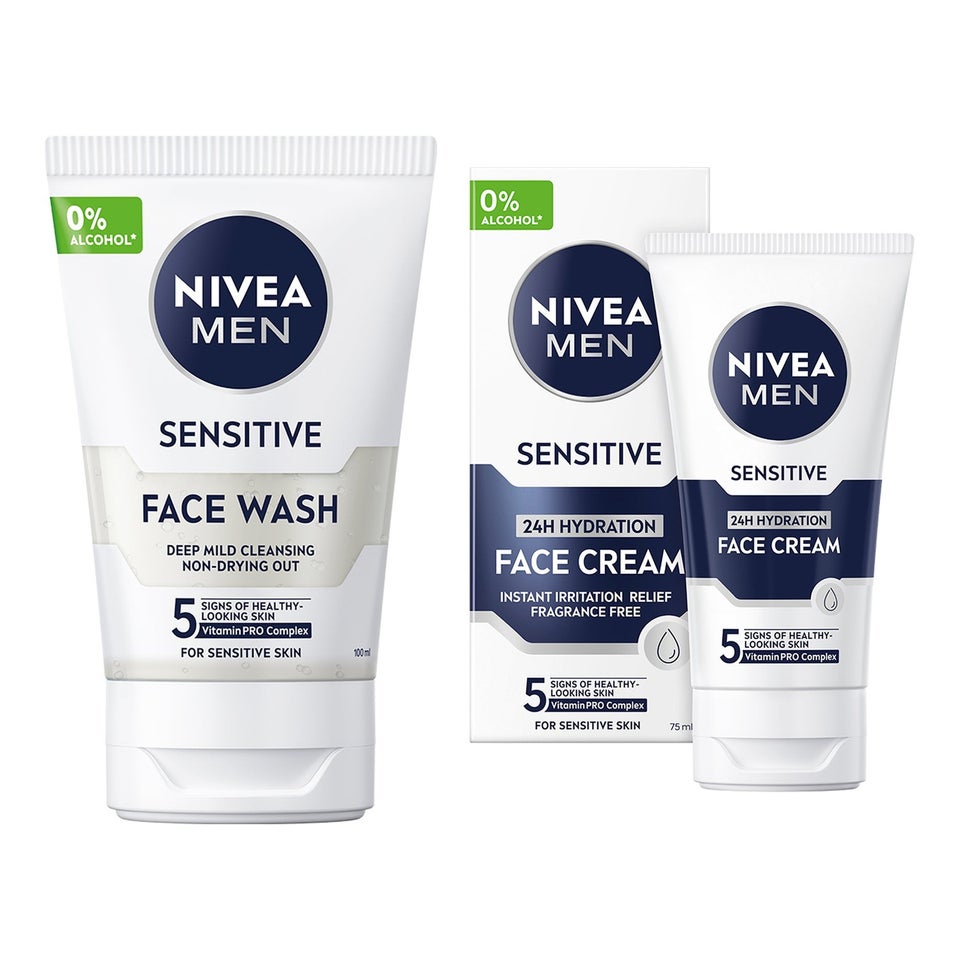 Sensitive Skin Essentials Set Face Wash 100 ml & Moisturiser