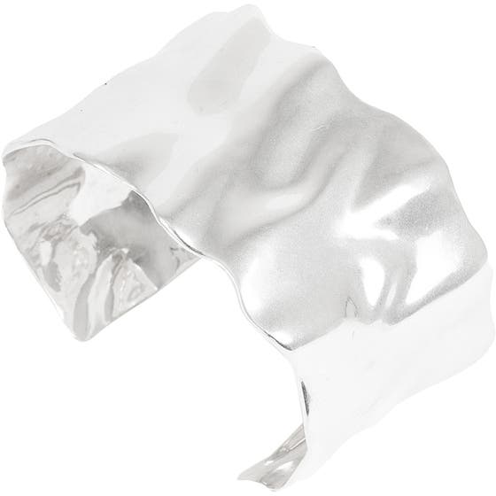 Sculptured Cuff Bracelet Silver