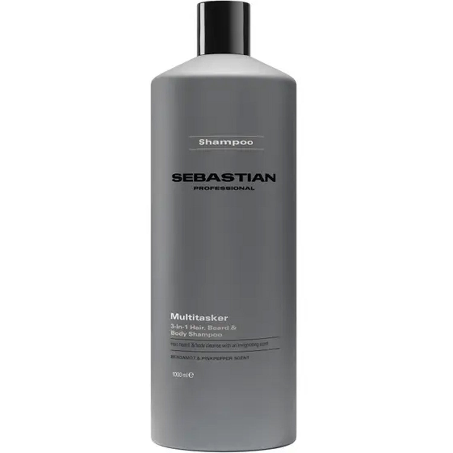 Sebastian Professional Multitasker for Men 3-in-1 Hair, Beard and Body Shampoo - 1000 ml