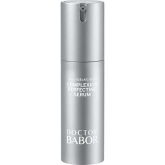 Doctor Babor Complexion Perfecting Serum 50ml med 10% azelaic acid i en elegant mat sølvfarvet pumpeflaske