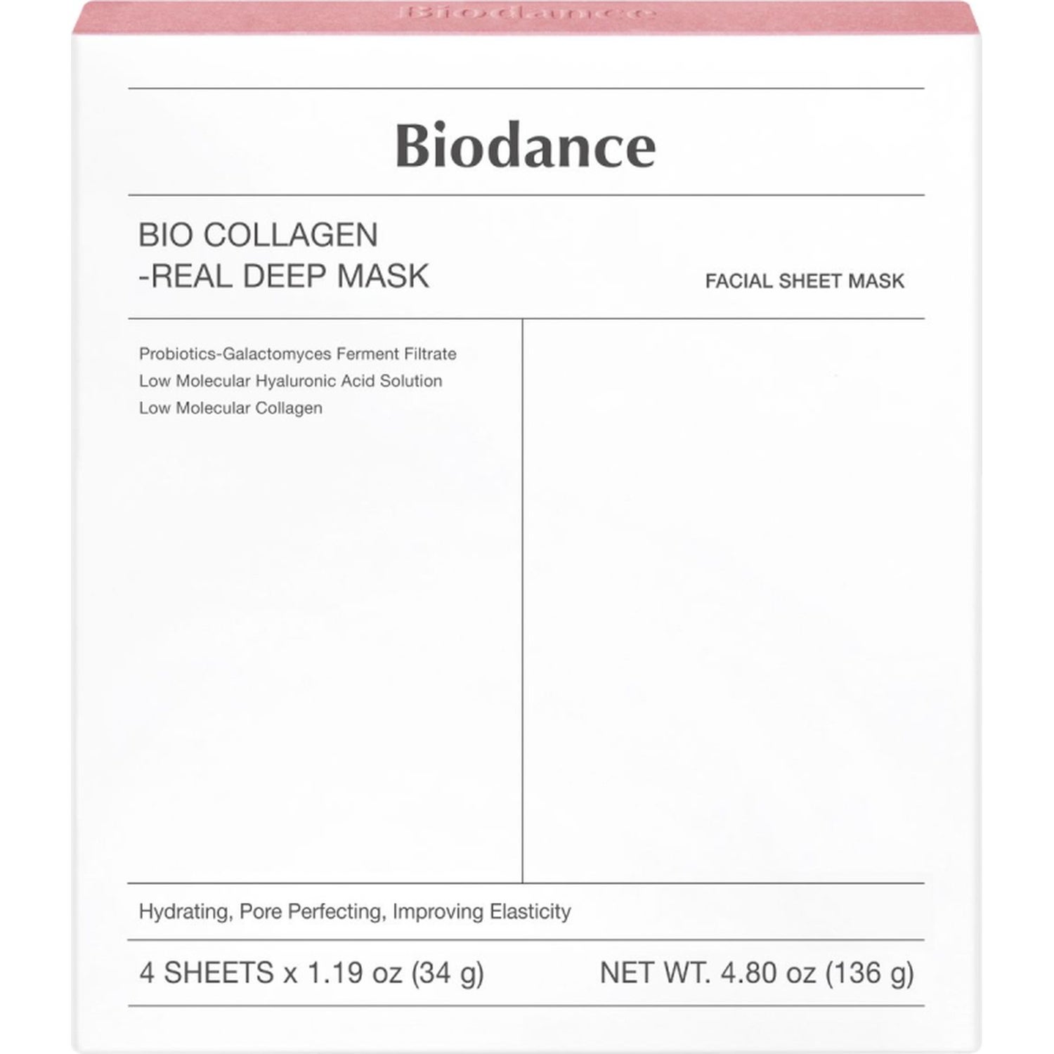 Biodance Bio-Collagen Real Deep Mask 4 pcs ansiktsmasker herr – bild 2