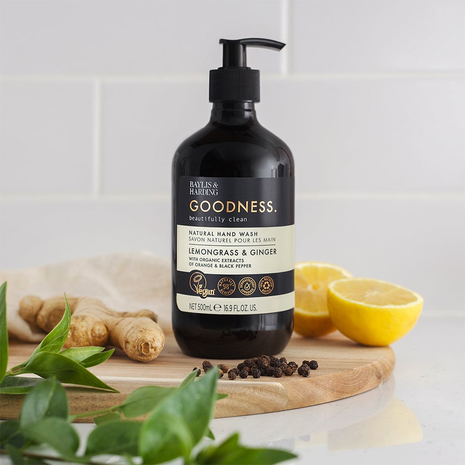 Alternativ bild 1 för Baylis & Harding Goodness Lemongrass & Ginger Hand Wash 500 ml