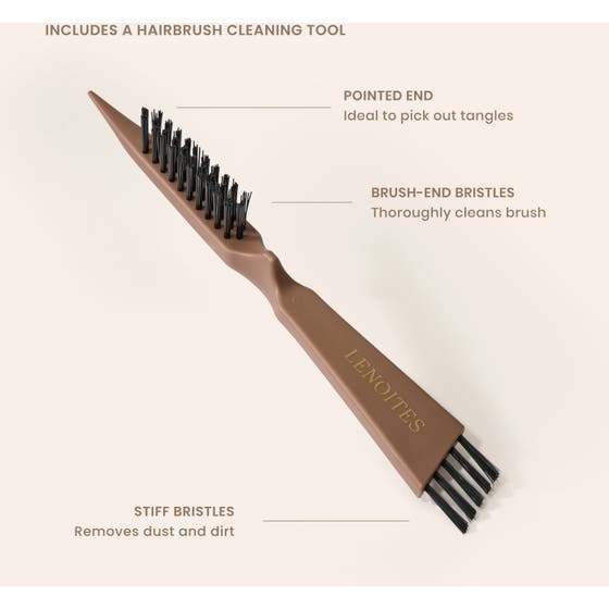 Wild Boar Hair Brush with Cleaning Tool - Limited Edition