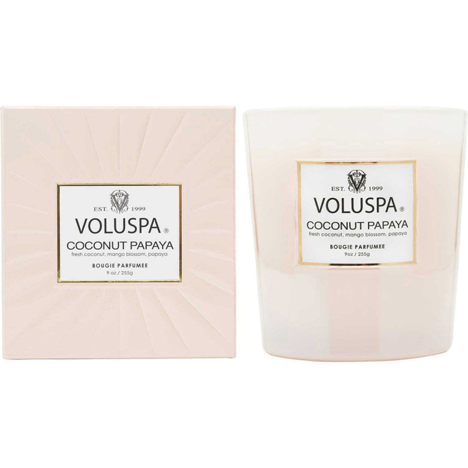 Voluspa Boxed Candle Coconut Papaya - 255 g
