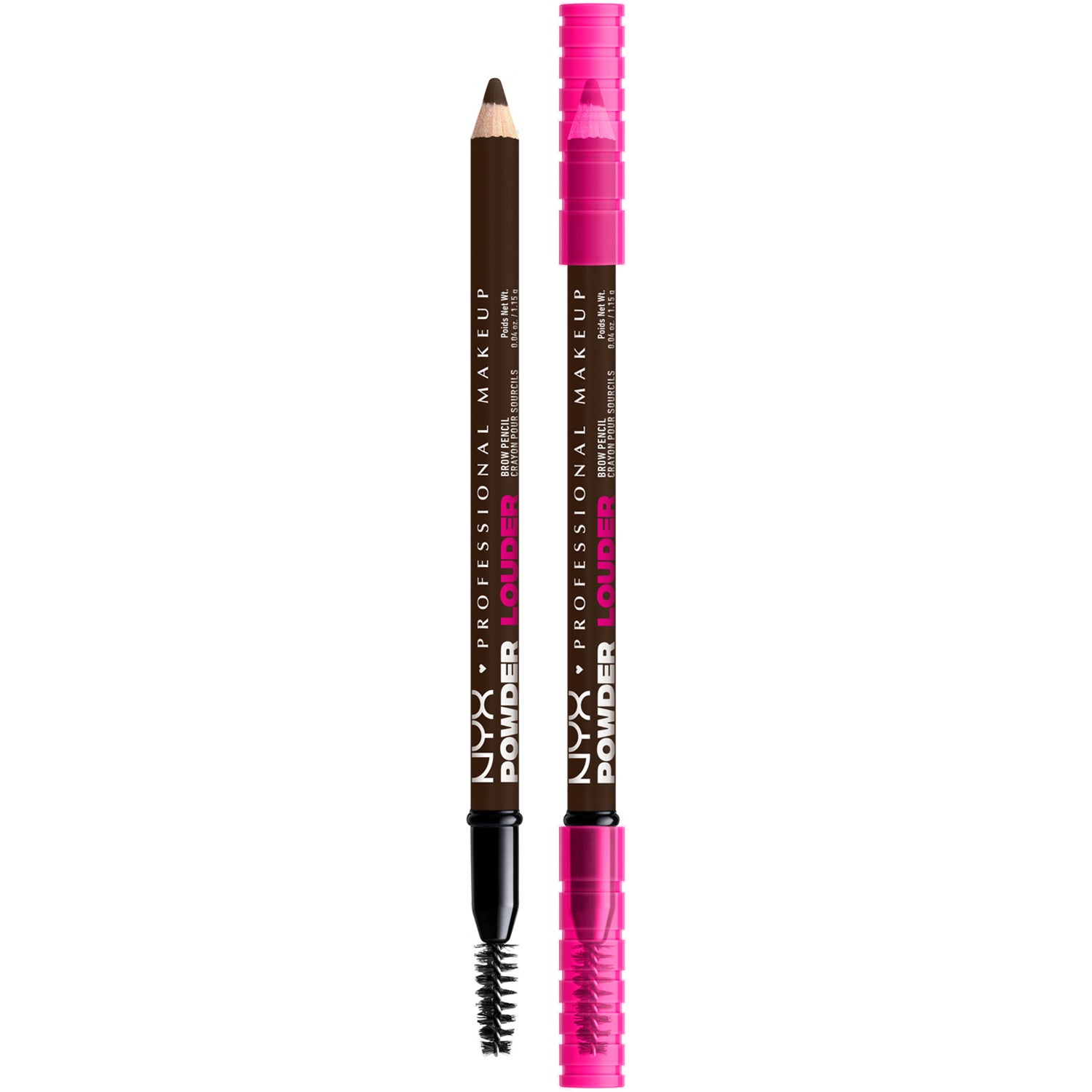 NYX Professional Makeup Powder Louder 08 Deep Brown Brow Pen ögonbrynspenna dam – bild 7
