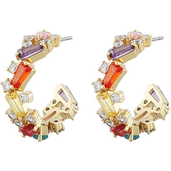 Saturday oval ear gold/mix