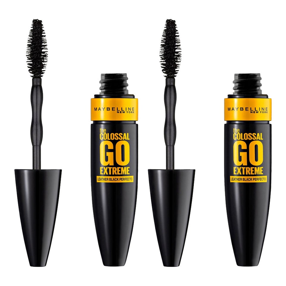 The Colossal Go Extreme! Mascara 2-pk Duo Leather Black