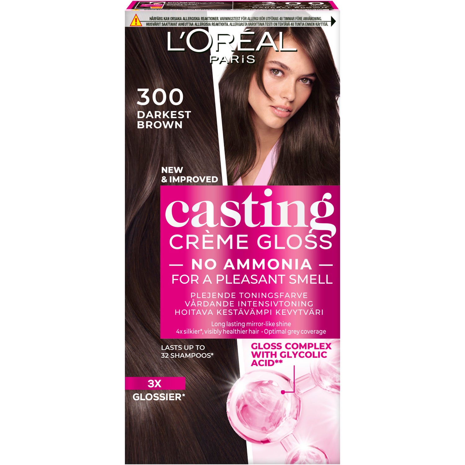 Köp L'Oréal Paris Casting Crème Gloss 300 Mörkbrun, Darkest Brown L'Oréal Paris Färg fraktfritt