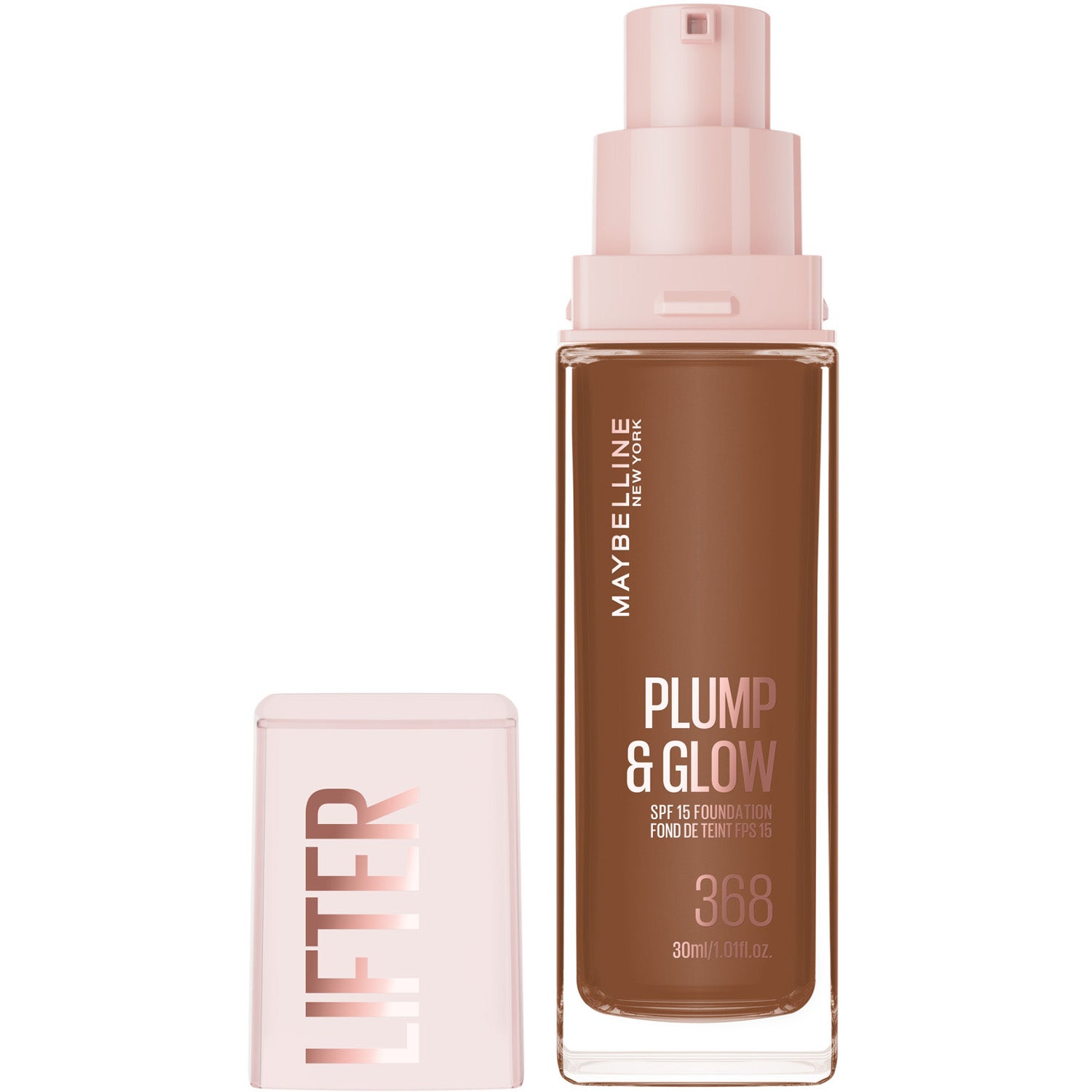 Maybelline Lifter Plump & Glow Foundation 368 - 30 ml billede