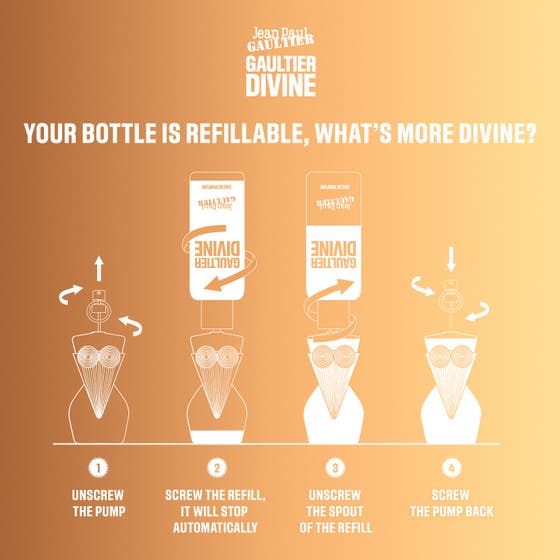 Gaultier Divine Eau De Parfum Refill Bottle