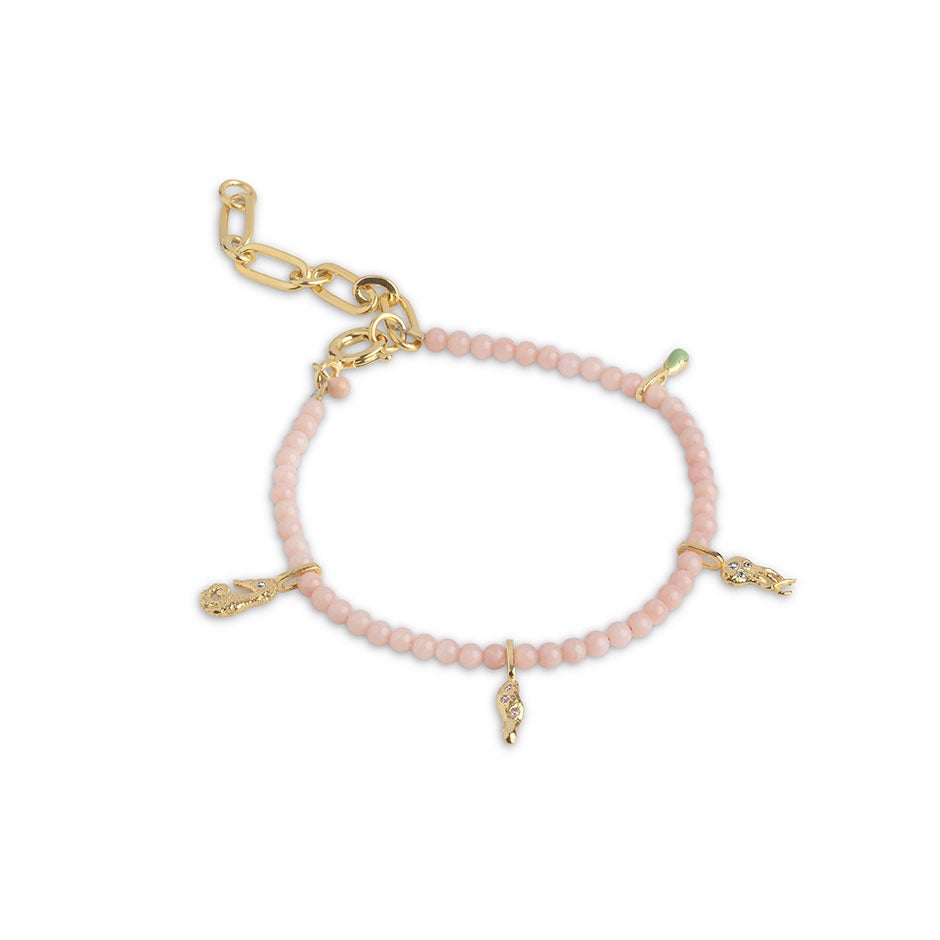 Enamel Copenhagen Bracelet, Bahama Coral - 18.5 cm