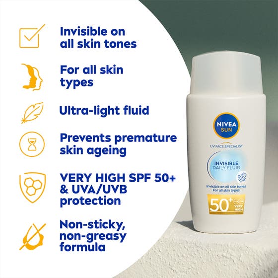UV Face Invisible Daily Fluid SPF50+