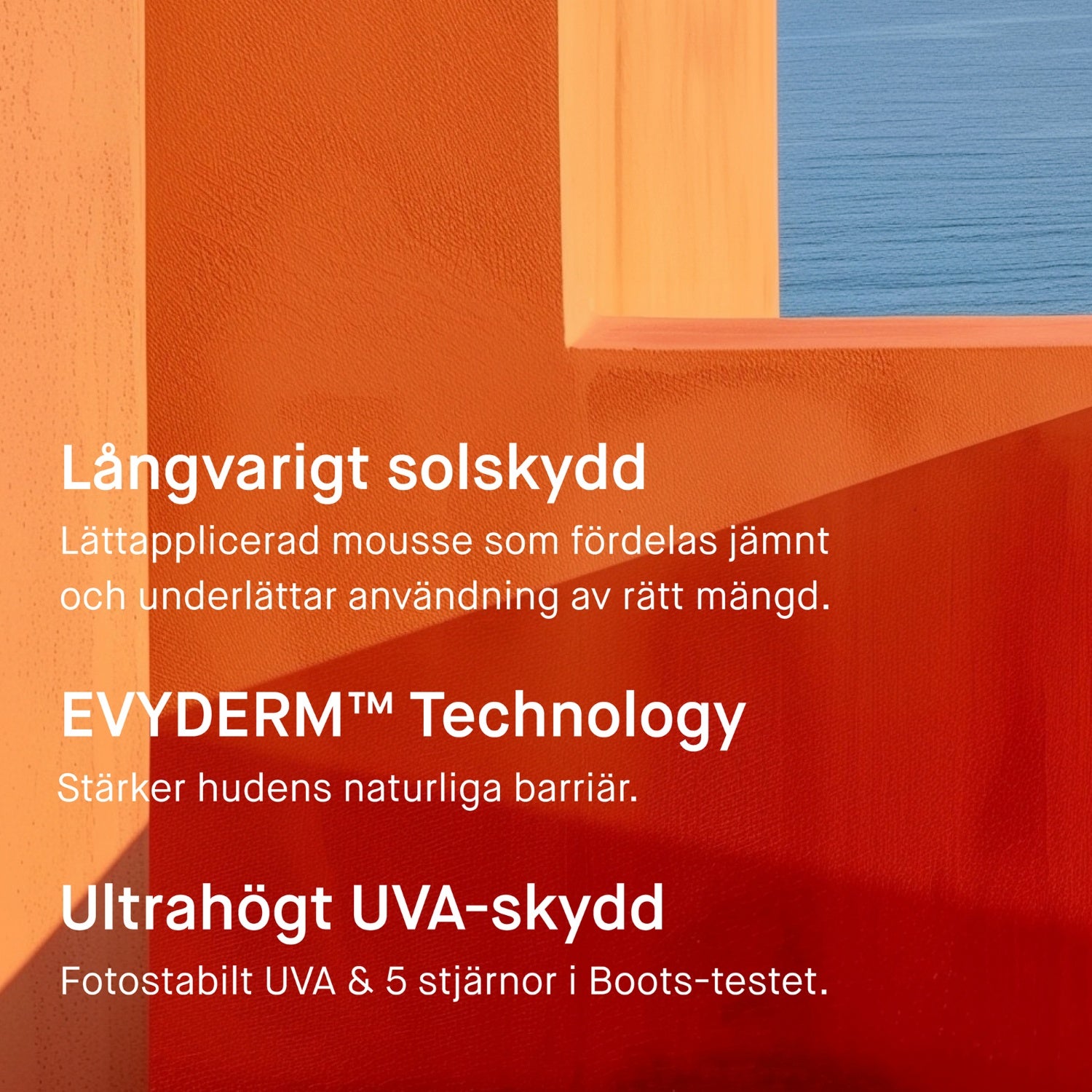 EVY Technology Sunscreen Mousse SPF50 100 ml solkrem i skumform som gir beskyttelse i en hånd på stranden