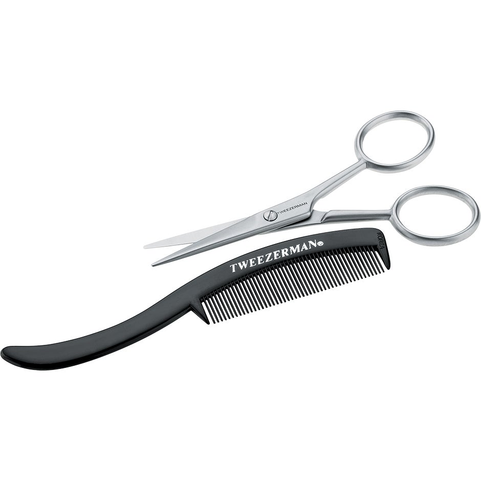 Moustache Scissors with Comb 1 pcs