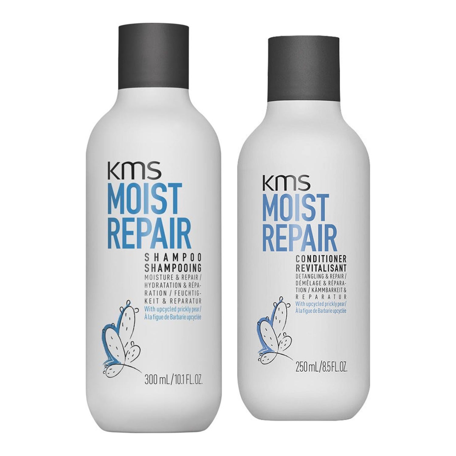 KMS Moist Repair Duo Shampoo 300 ml + Conditioner 250 ml - 550 ml billede