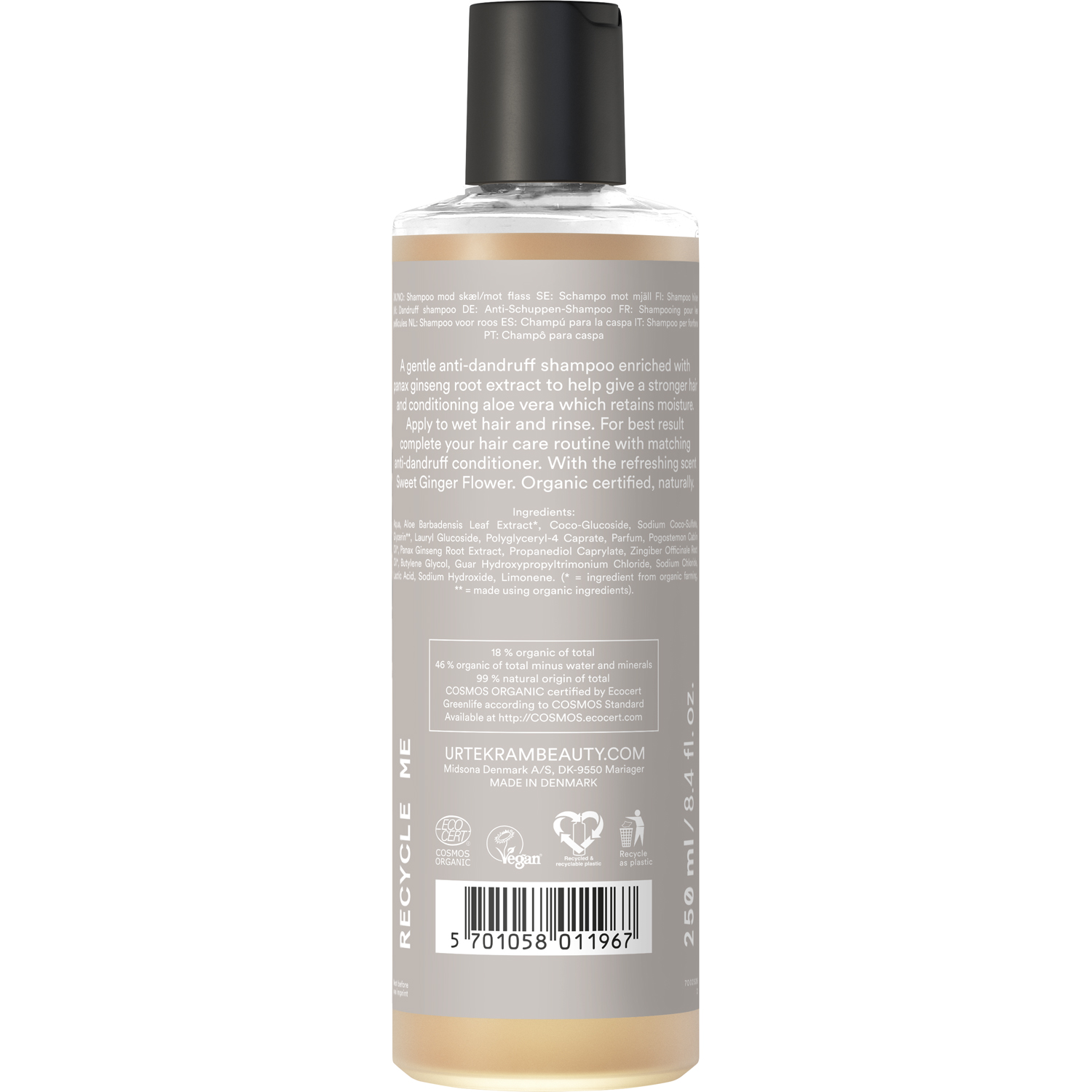 Anti-Dandruff Sweet Ginger Flower Shampoo
