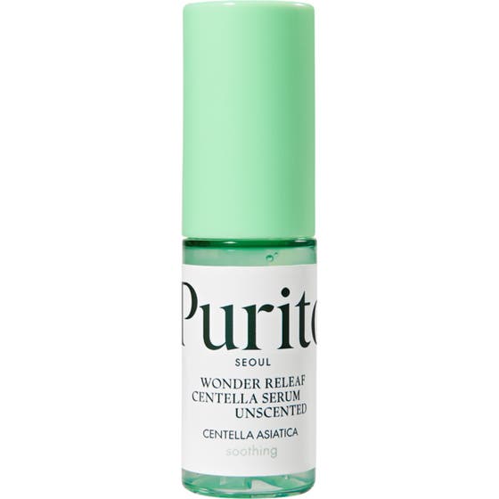 Purito Wonder Releaf Centella Serum Unscented 60 ml anti-inflammatoriskt serum i grön plastflaska