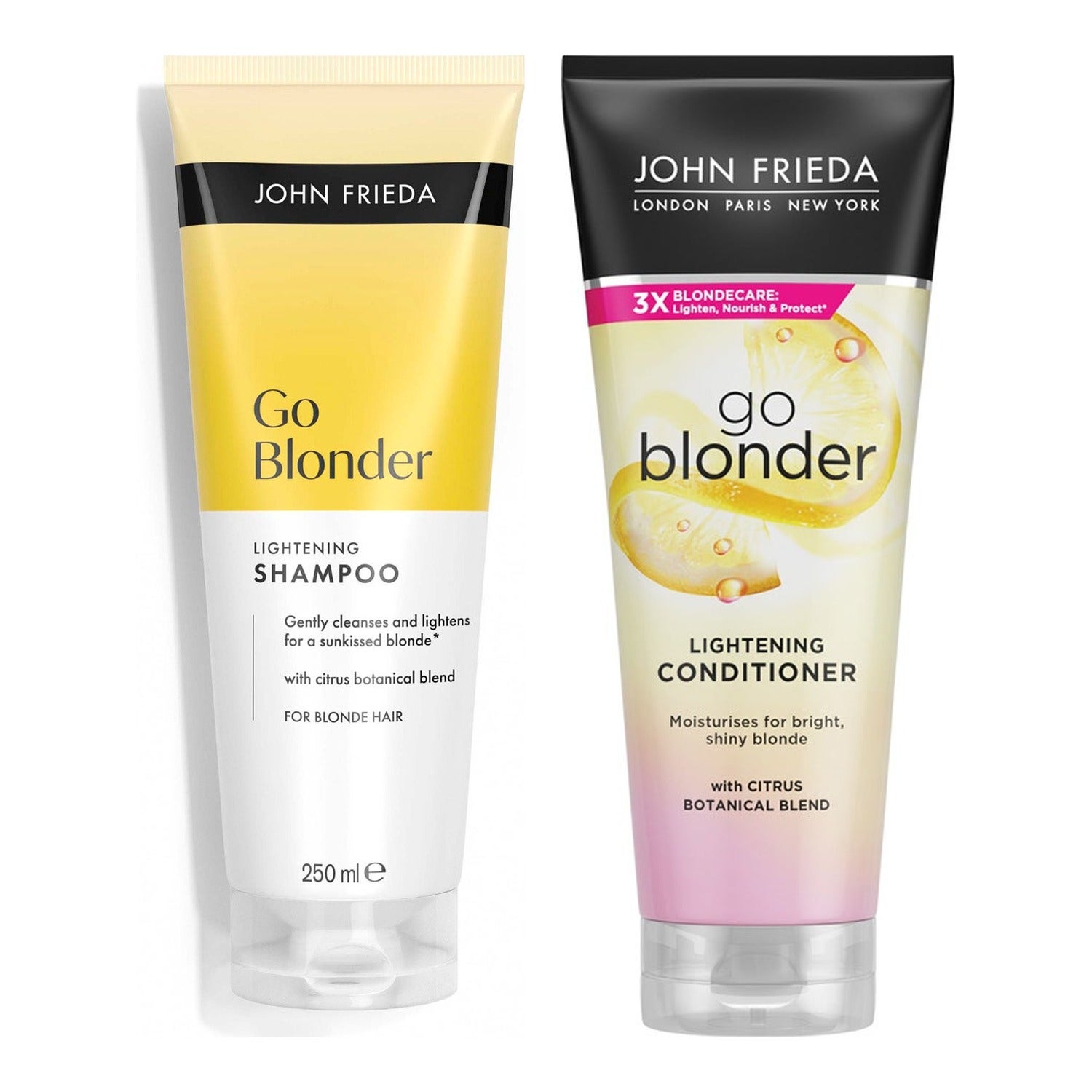 John Frieda Blonde Brightening Duo Shampoo 250 ml & Conditioner 250 ml - 500 ml billede