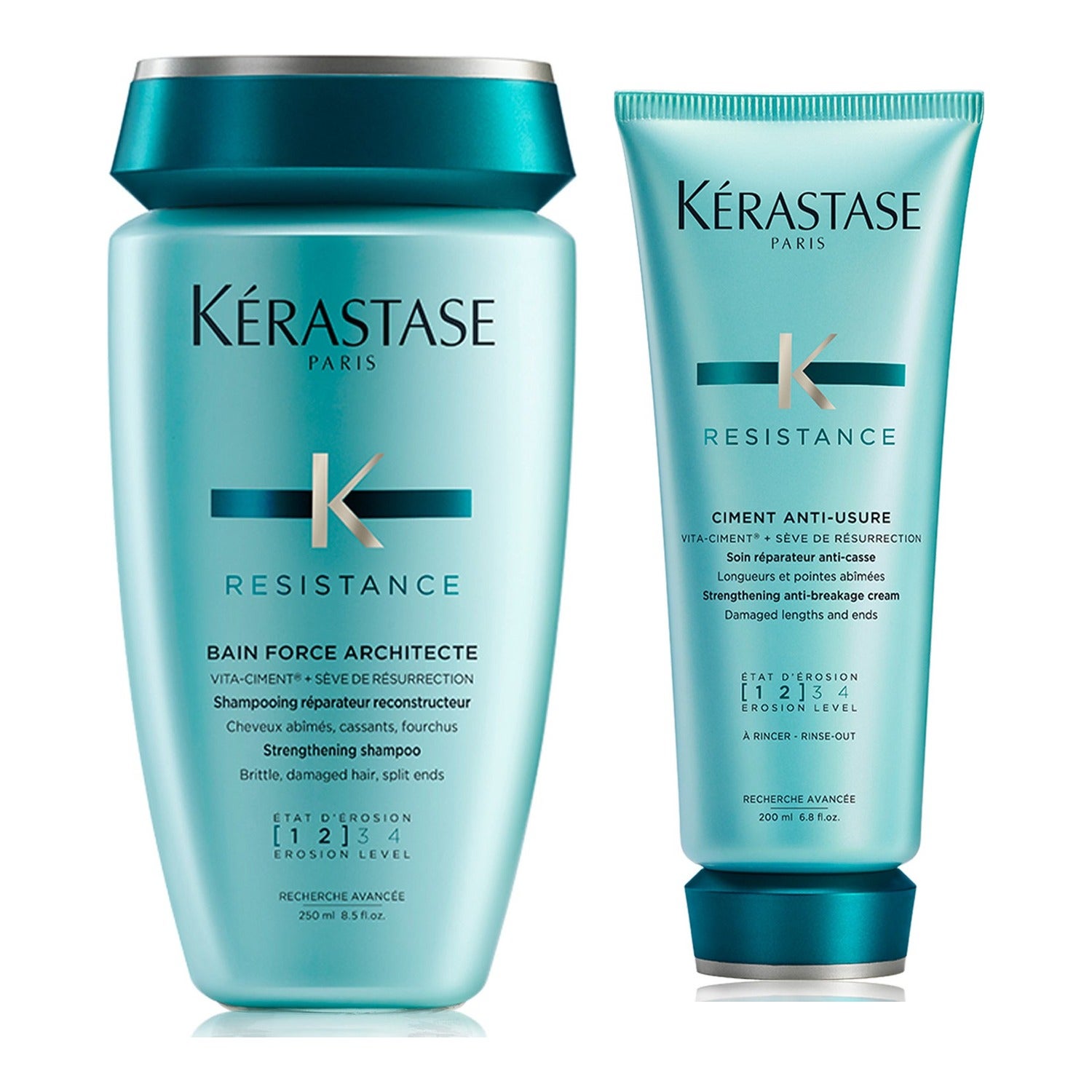 Kérastase Resistance Set Shampoo 250 ml & Conditioner 200 ml - 450 ml